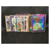 LOT OF 13 MISCELLANEOUS MLB REDS BASEBALL CARDS