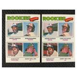 LOT OF 2 - 1977 MLB TOPPS ANDRE DAWSON ROOKIE CARD