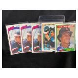 LOT OF 5 - 1978-1981 MLB ROD CAREW CARDS