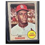 1968 TOPPS BOB GIBSON MLB CARD