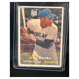 1957 MLB TOPPS ERNIE BANKS #55 CARD