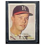 1957 MLB TOPPS EDDIE MATTHEWS #250 CARD