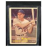 1957 MLB TOPPS GIL HODGES #80 CARD