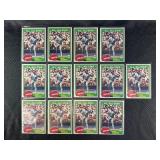 LOT OF 13 - 1981 MLB TOPPS STARS BASEBALL CARDS