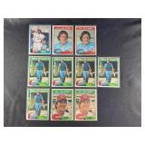 LOT OF 10 - 1981 MLB TOPPS STARS BASEBALL CARDS