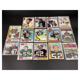 LOT OF 14 NFL STEELER FOOTBALL STARS CARDS