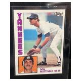 1984 TOPPS DON MATTINGLY MLB CARD