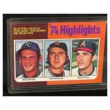 1975 MLB TOPPS NOLAN RYAN '74 HIGHLIGHTS CARD