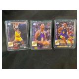 LOT OF 3 - 1999 NBA KOBE BRYANT COLLECTOR'S EDGE