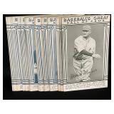 LOT OF 24 - 1977 MLB EXHIBIT CARDS - BASEBALL'S