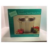 OPINIONS 20 QT STAINLESS STEEL STOCK POT - NEW IN