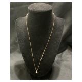 10 KT GOLD NECKLACE WITH PEARL PENDANT -1.14 GRAMS