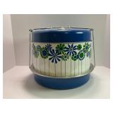 TIN LITHO MID CENTURY MODERN CAKE SAVER CARRIER