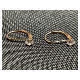 10 KT GOLD EARRINGS - 0.70 GRAMS