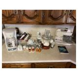 CONTENTS OF CABINET IN KITCHEN - SALT AND PEPPER