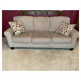 ASHLEY FURNITURE UPHOLSTERED COUCH - 84'
