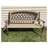 METAL OUTDOOR 2 SEAT SITTING BENCH