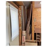 LARGE LOT OF PLYWOOD, OAK, AND WALNUT TRIM AND