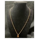 14K GOLD NECKLACE WITH PENDANT - 3.66 GRAMS