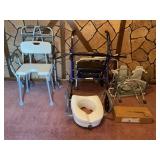 DRIVE FOLD UP ROLLATER WITH SEAT, SHOWER CHAIR,