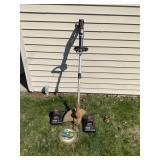 CRAFTSMAN BATTERY OPERATED WEED EATER WITH 2