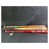 LOT OF 3 LOUISVILLE SLUGGER BATS - KOOL-AID