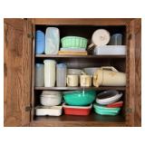 LARGE LOT OF VINTAGE TUPPERWARE - PITCHERS, CREAM