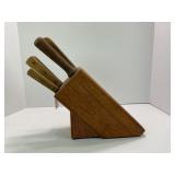 OLD HOMESTEAD KNIVE SET WITH STEEL AND BUTCHER