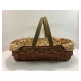 2008 LONGABERGER HARVEST SMALL OVAL GATHERING