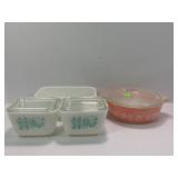 PYREX AMISH BUTTERPRINT REFRIGERATOR GLASS & #471