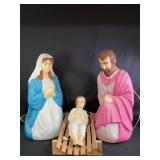 EMPIRE JESUS MARY AND JOSEPH 3 PIECE ILLUMINATED