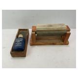 TWO SHARPENING STONES, TRIPLE SHARPENING STONE