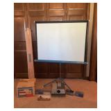 AIREQUIPT 125 SLIDE PROJECTOR WITH DA-LITE SCREEN