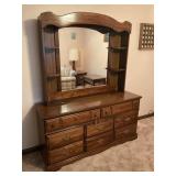 LEA BEDROOM PEOPLE 8 DRAWER DRESSER WITH MIRROR -