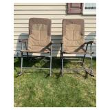 2 ALPS MOUNTAINEERING FOLDING ROCKING CHAIRS
