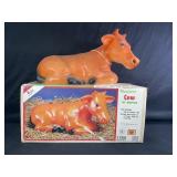 EMPIRE ILLUMINATED COW BLOW MOLD IN BOX