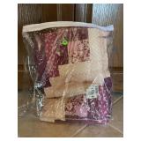 HAND STITCHED QUILT - 73' X 66'