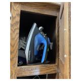 CONTENTS OF CLOSET IN LAUNDRY ROOM - BROOMS,