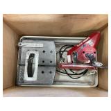 MK-470 TILE SAW WITH HOME MADE WOODEN MOBILE BOX