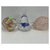 JOE ST. CLAIR, LEAF AND UNMARKED PAPERWEIGHTS