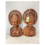 HAND CARVED INDONESIAN BALINESE WOOD DANCER