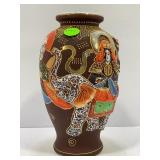 JAPANESE MORI-MACHI ELEPHANT DRAGON VASE - 7 1/2"