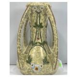 ROYAL DUX BOHEMIAN ART NOUVEAU 4 HANDLED VASE -