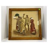 OLD VIRGINA CHERODS CHROMO LITHOGRAPH THE CAKE