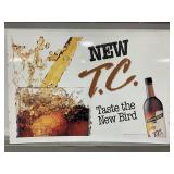 NEW T.C. THUNDERBIRD APPLE WINE METAL SIGN - 30' X