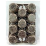 UNMARKED GRISWOLD CAST IRON MUFFIN PAN - 11' X 8'