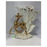 MID CENTURY MODERN ITALIAN 24KT GOLD PAINTED DEER