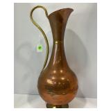LARGE COPPER PITCHER - 20" TALL - MADE IN ENGLAND