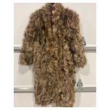 BERMANS WOMENS RACOON FULL LENGTH FUR COAT -