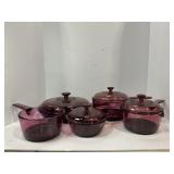CORNING VISIONS COOKWARE 5 PIECES, COOKING